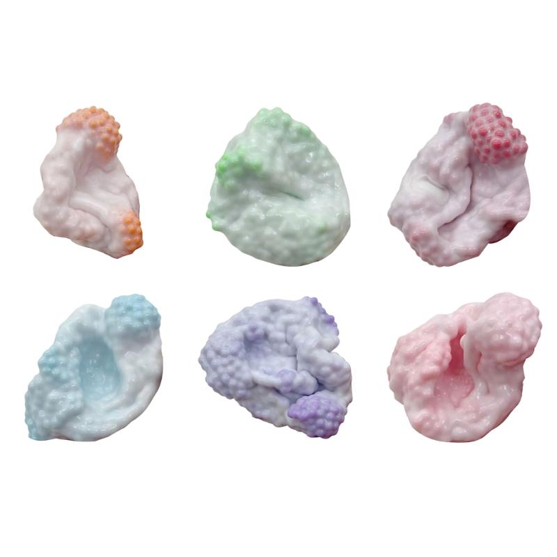 Squeezable Milk Scented Stress Clay Lightweight Thin Squeeze Ice Skin for Adult Students Relaxation Table Toy