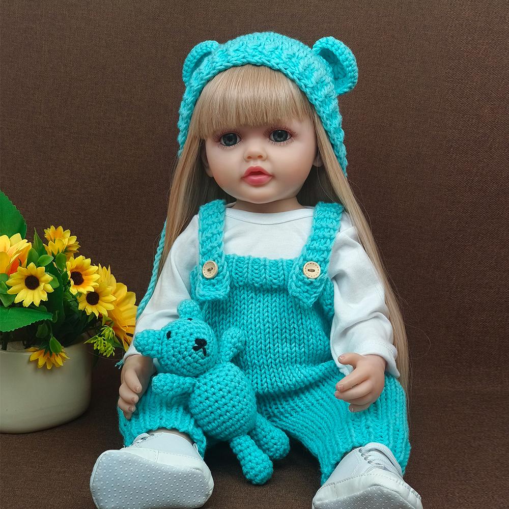 55 см силиконовая кукла реборн для девочек — фото 3