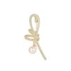 Luxury Semi-luxurious Ribbon Knot Brooch, High-end Women's Elegant Pearl Corsage, Design with A Touch of Uniqueness, Special Pin