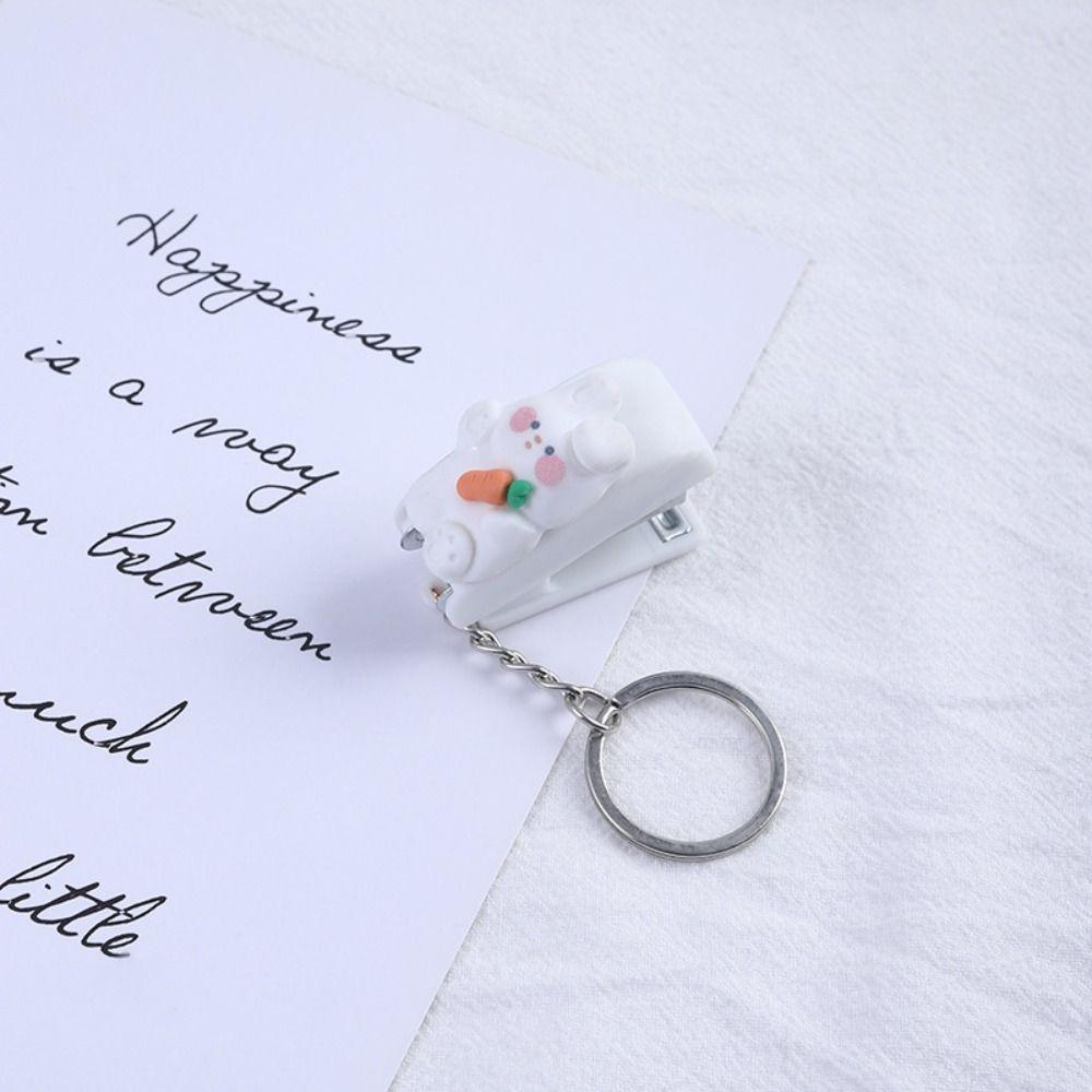 School Office Supplies Mini Stapler Mini Staples Binding Tools New Stapler Keychain