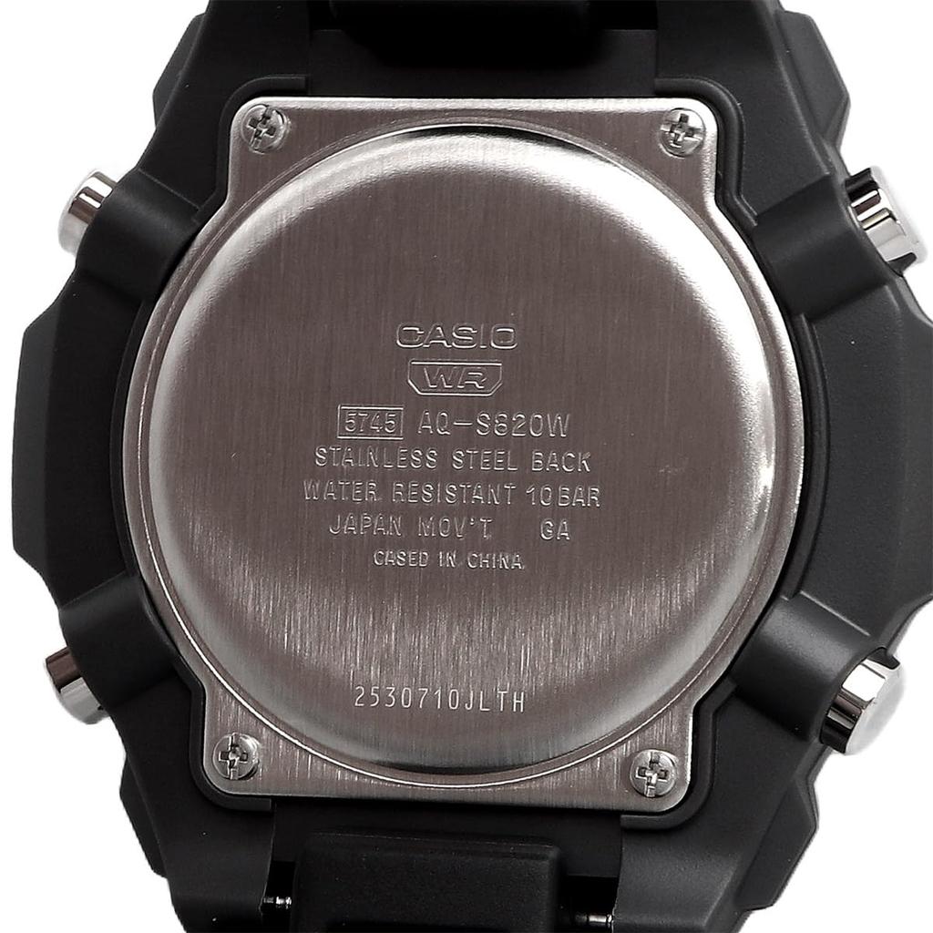 CASIO Standard Tough Solar Quartz Watch Black Overseas Model [Casio] Analog-Digital AQ-S820W-1AV Men's [Used]