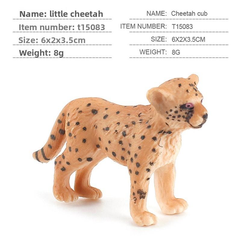 Cheetah Animal Model Collection Pvc Mini Figures For Dioramas And Home Decor