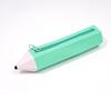Pencil Case Large Capacity Pencil-Shaped Silicone Pencil Case for Students Zippered Stationery Storage Bag Multifunctional Travel Cosmetic Bag for