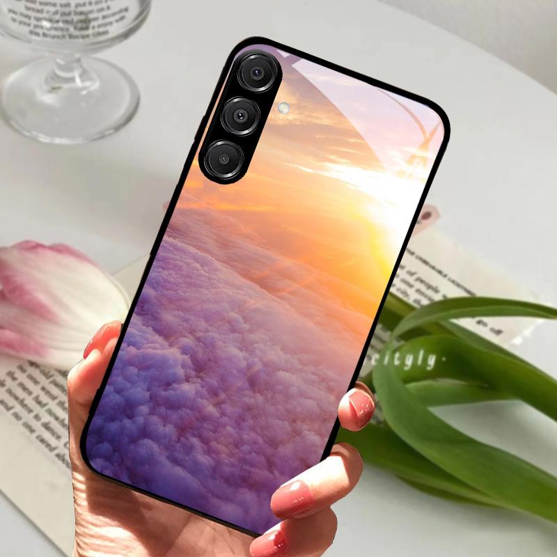 For Samsung A26 5G Case Hard PC Tempered Glass Phone Cover For Samsung Galaxy A36 A56 5G Fashion Animal Glass Protector Cases