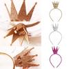 Elegant Gold Powder Crown Hairband Heart Hollowed Crowns Headband for Birthday Party Celebrations All Age Hairhoop