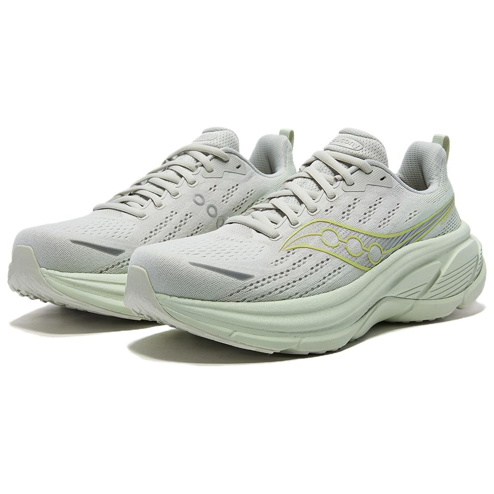 Saucony Hurricane 25 Comfortable Versatile Supportive Rebound Running Shoes Unisex Running Shoes Gray Green S31026-550