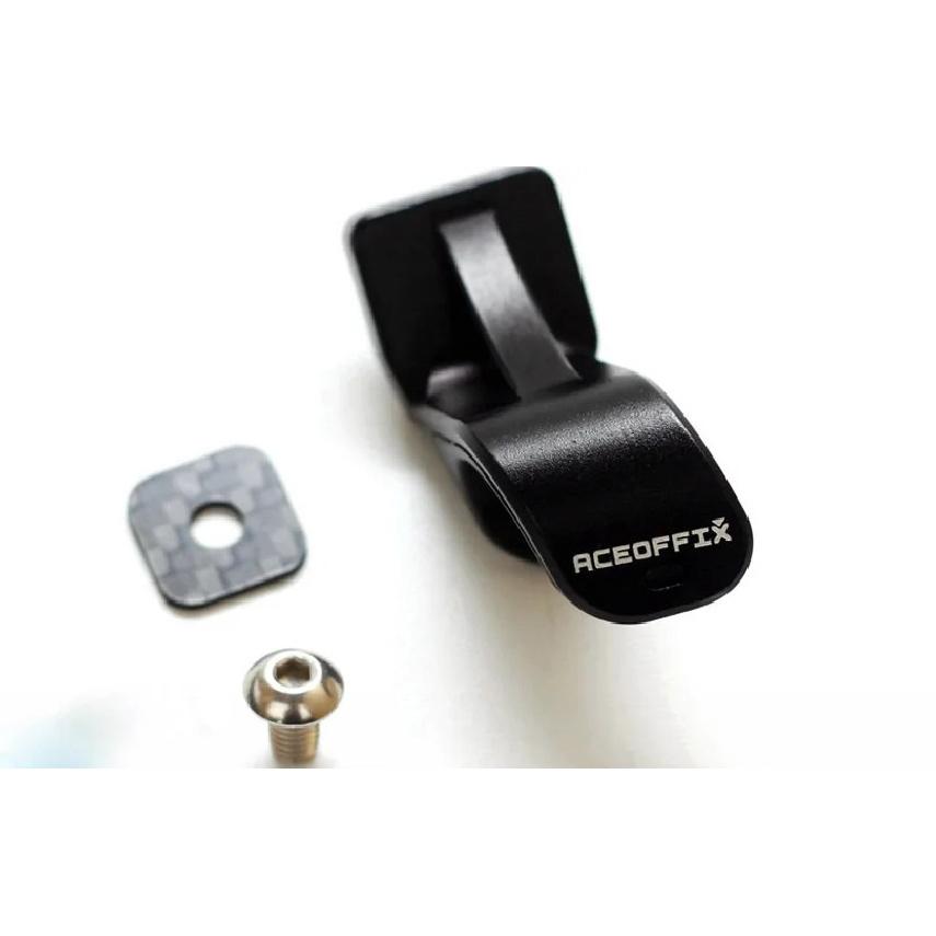 Aceoffix L Type Buckle Hook For Brompton With Mudguard Stay Front Fork 13g Aluminum Alloy чёрный