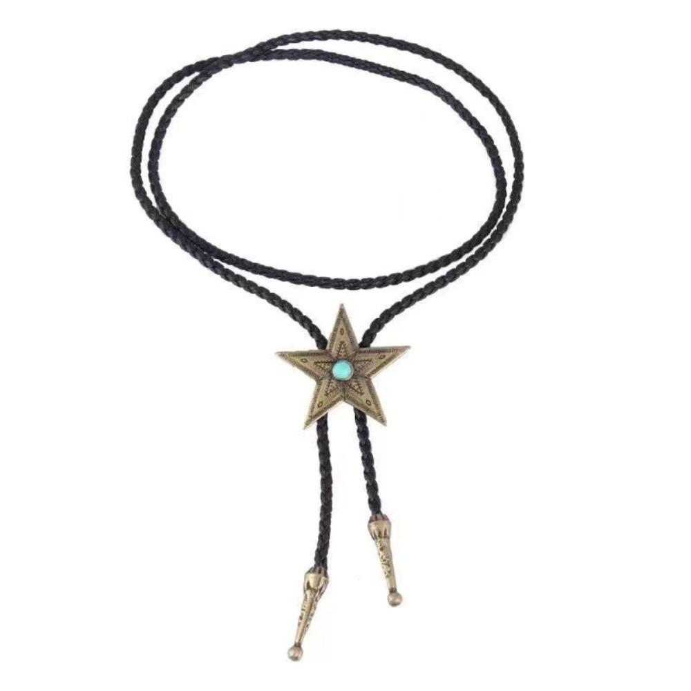 

PU Pendant Star Waist Rope Alloy Y2k Necklace Fashion Vintage Star Belt золотой