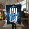 Haaland Football FlAannel Blanket, High Quality Comfortable for All Seasons, Home Decor, Warmth and Comfort