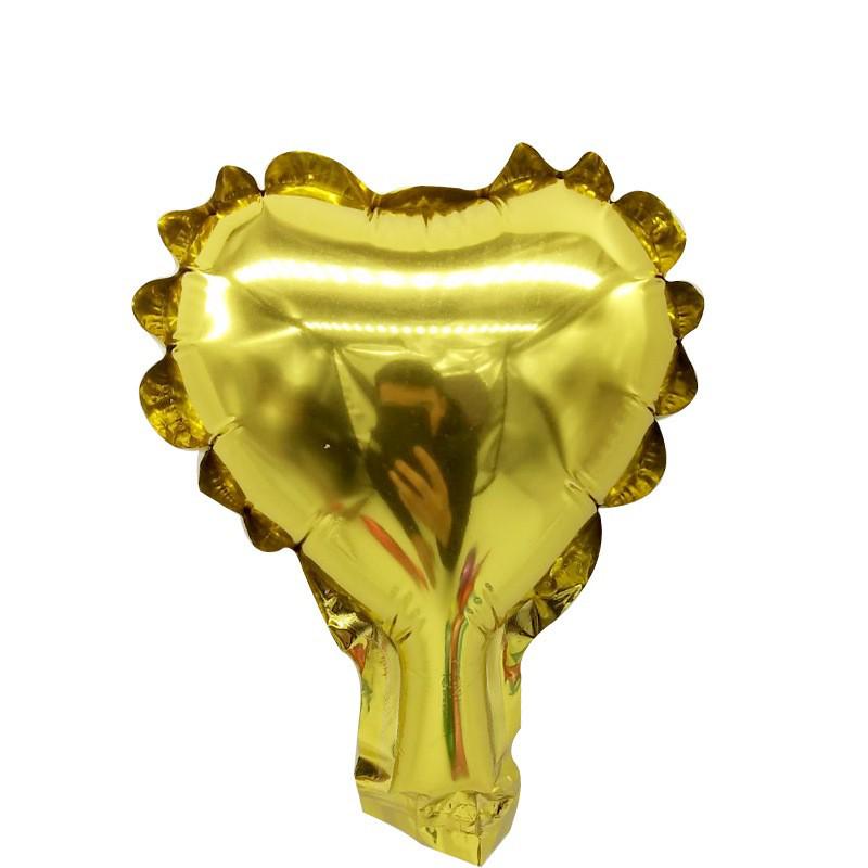 5-Inch Heart & Star Foil Balloons for Birthday Party or Wedding Decorations