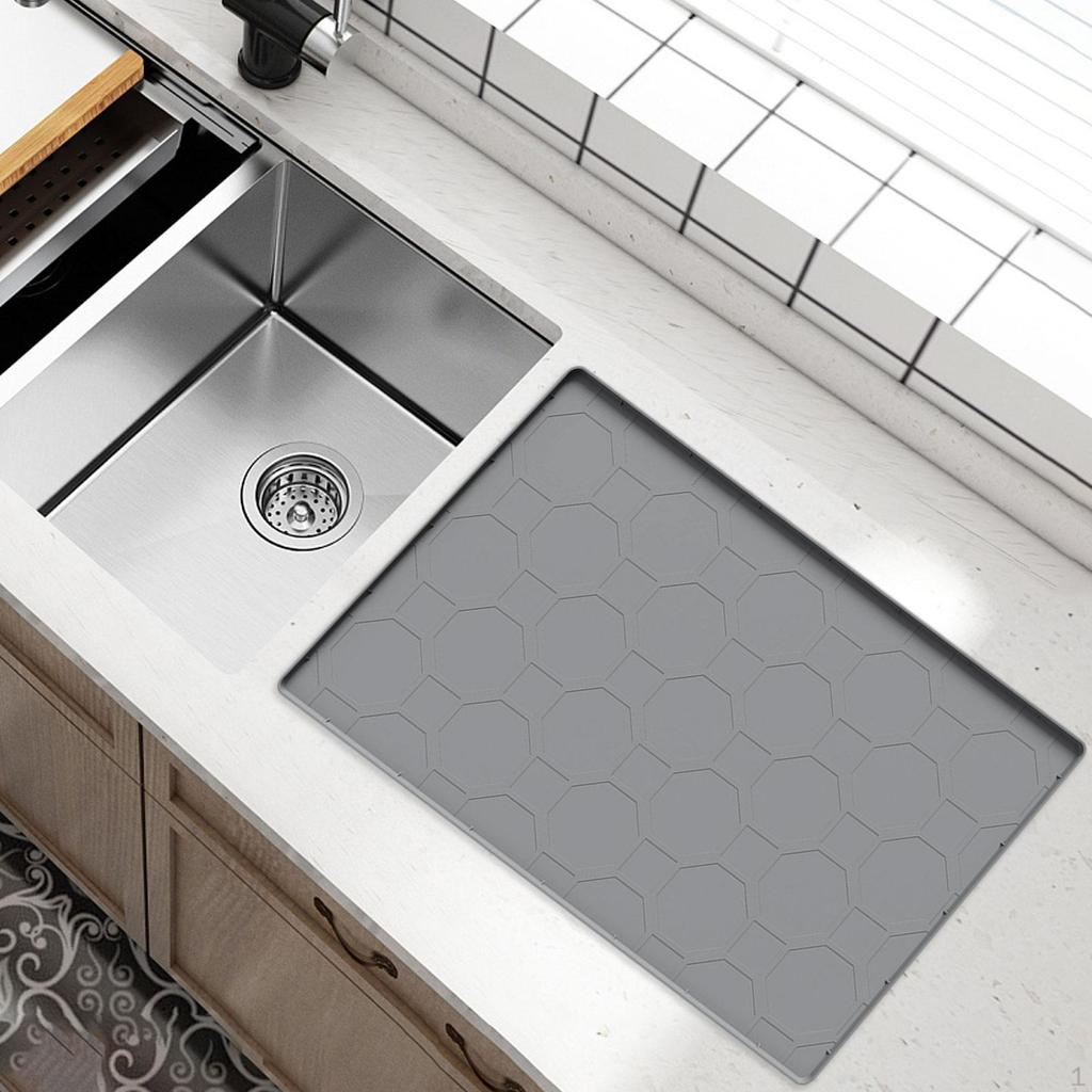For Cabinet Silicone Kitchen Organizers and Storage Multifunctional Drip Tray Liner