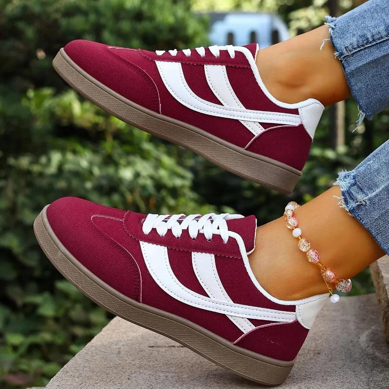 Fashion Women's Retro Casual Flat Bottom Round Toe Sports Shoes Spring Autumn New Style Versatile Fashionable Shoes 35-43