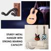 Guitar Wall Mount Hanger Hook Guitar Wall Hook Hanger Solid Sturdy Black Metal Holder Hanger