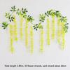 Faux Violet Blossom Trails Vintage Ceiling Backdrop Drooping Lavender Tendril Simple Synthetic Bush Twig Gorgeous Party Wreath