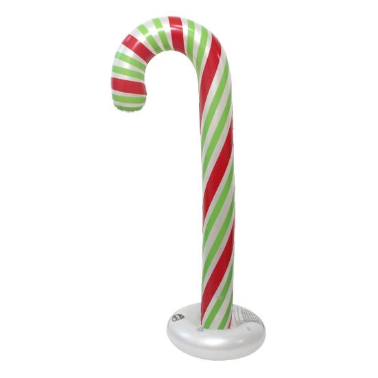 Christmas Candy Cane Balloon 51 Inch Large Inflatable Candy Cane Decoration for Birthday Xmas Wedding New Year Carnival Festival Holiday Party