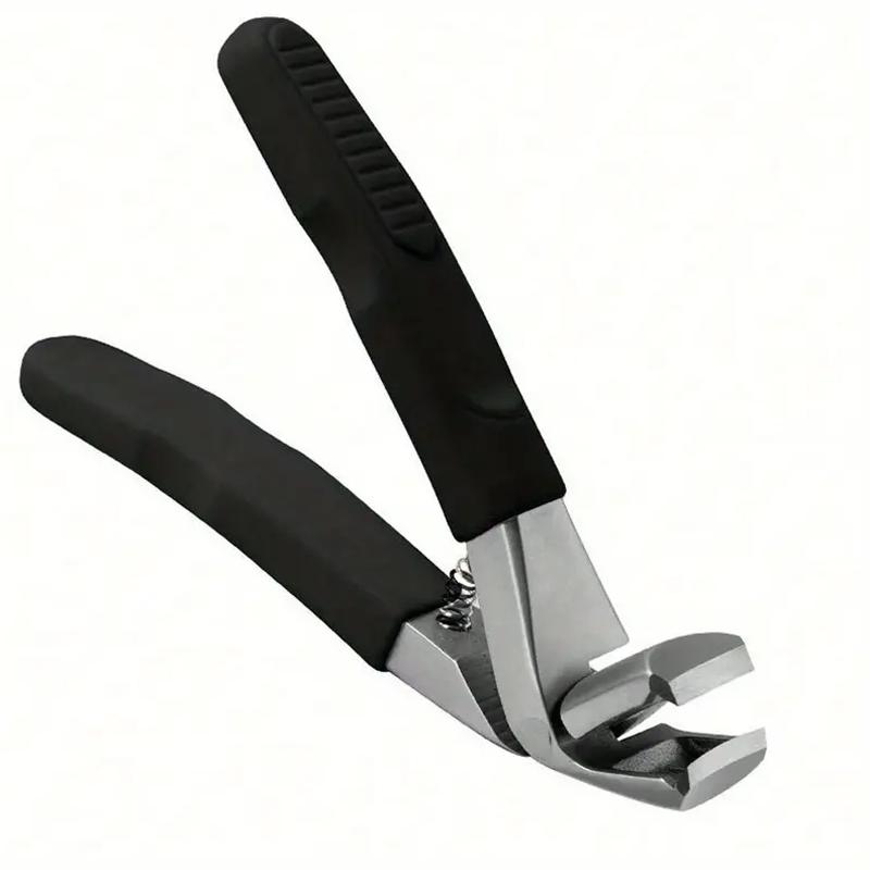 3PC stainless steel elbow nail clipper non-slip rubber and plastic handle nail clipper large opening single nail clipper set