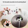 Cat Scratching Post & Toy - Corrugated Cardboard Scratch Pad