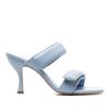 Fashion 2024 New Solid Color Square Head 8.5cm Fashion Slippers Women's Summer Outdoor Beach Black Purple Size 34-43 Sexy Sandals