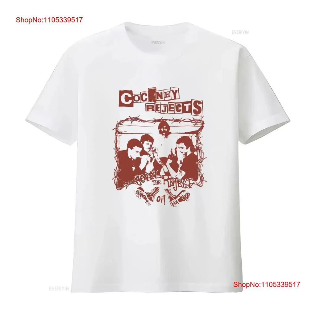Cockney Rejects Band Cotton White All Size T Shirt KK656 vintage Washed designer clothes Soft C