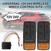 Wireless Remote Control Recovery Kit Electric Winch Switch Controller 2.4G 12V 24V 72W for Jeep Off-road ATV Trailer Universal