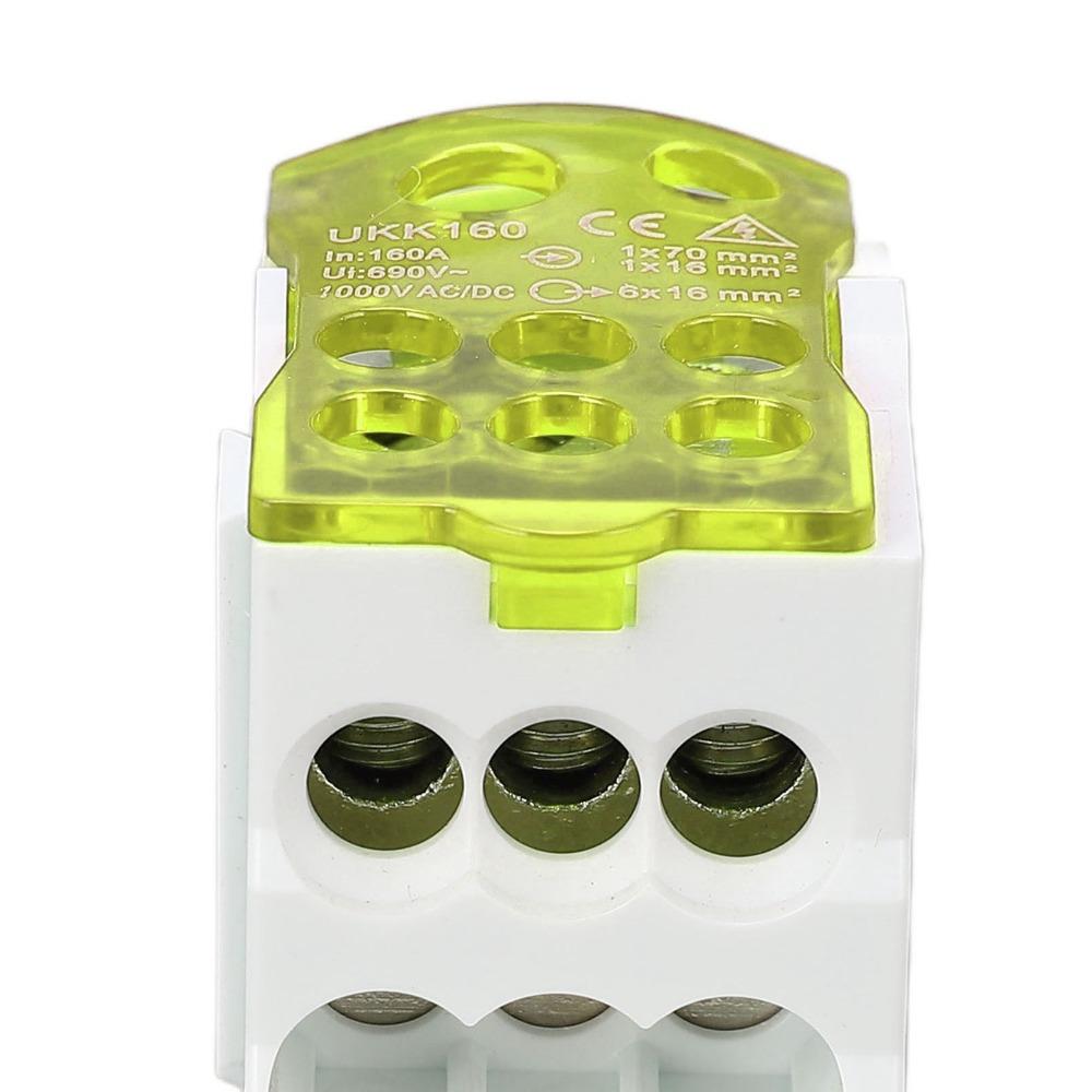 690V DIN Rail Terminal Block Yellow Distribution Box Power Junction Box  Distribution Cabinets