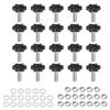 20pcs Star Clamping Knobs with Nut Washer M8x25mm Metric Galvanized Carbon Steel Female