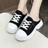 2024 New Women's Shoes with Lace Up, Mid Heel, Round Toe Denim Fabric Toe Cover Slippers, Summer Outdoor Casual Women's Slippers