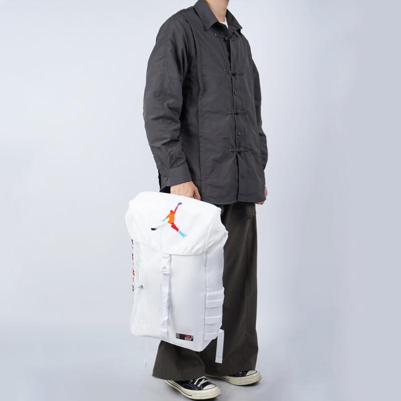 Jordan Polyester Basketball Rucksack Normal Unisex Weiß Jordan 9A0254-W4H