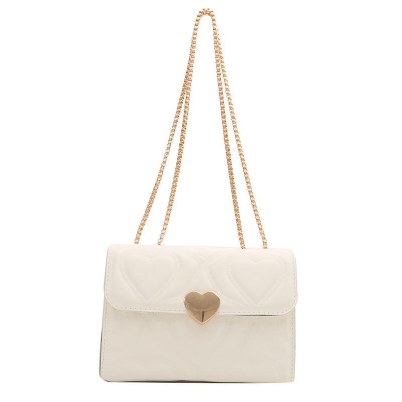 New Fashion Wholesale Women s Shoulder Bag Love Heart Chain Crossbody Bag Urban Simple Style