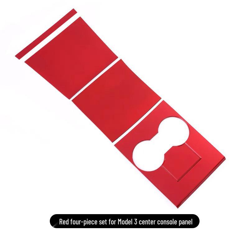 Tesla Model 3 Karbonfaser-Konsolenpanel Kratzfester Dekorativer Aufkleber