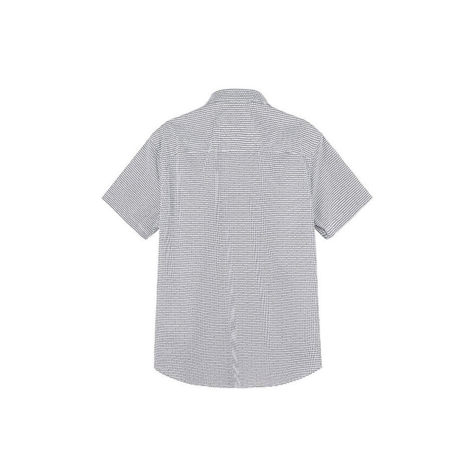 Armani Exchange Ss23 Patterned Short Sleeve Shirt Men shirts Gray 3RZC04-ZNEAZ-01EM