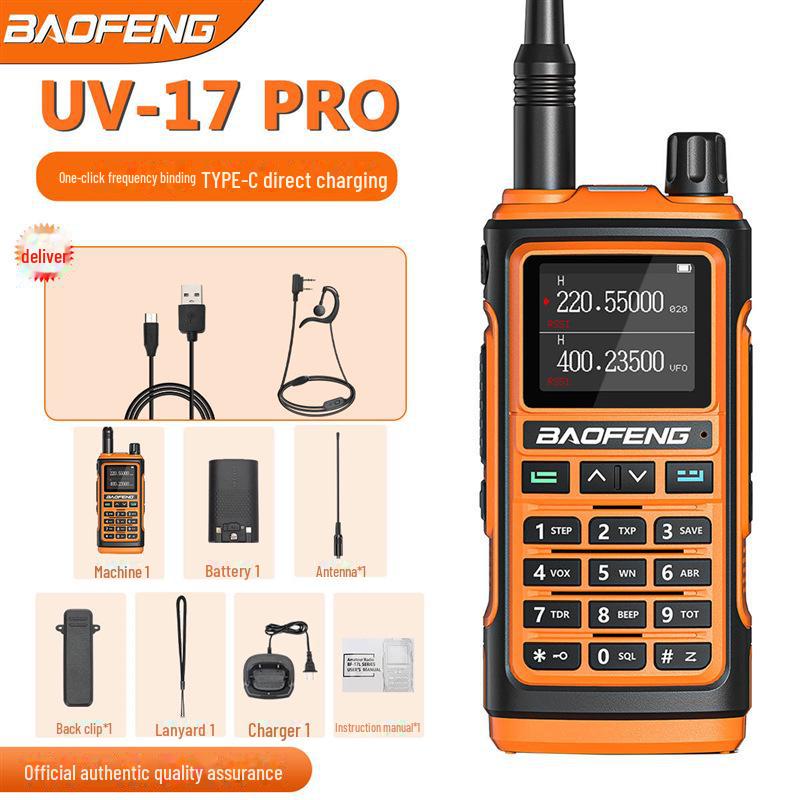 Baofeng UV-17 PRO Walkie-Talkie with Type-C Charging for Outdoor Adventures