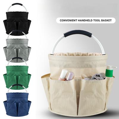 1PC Outdoor Beach Basket Lightweight Portable Picnic Basket Portable Storage Wash Bag Bath Basket Household Tools Basket Foldable