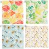 3pc Beeswax Fresh Cloth Organic Cotton Reusable Food Grade Packaging Cloth