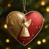 Heart-Shaped Christmas Hanging Ornament Indoor Outdoor Hame Office Holiday Party Xmas Tree