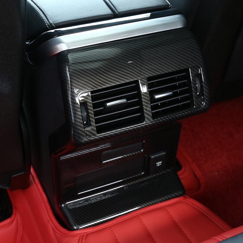 Für Land Rover Range Rover VELAR 2017-2026 ABS Kohlefaser Auto Mittelkonsole Lenkrad Aufkleber Rahmen Abdeckung Auto Zubehör