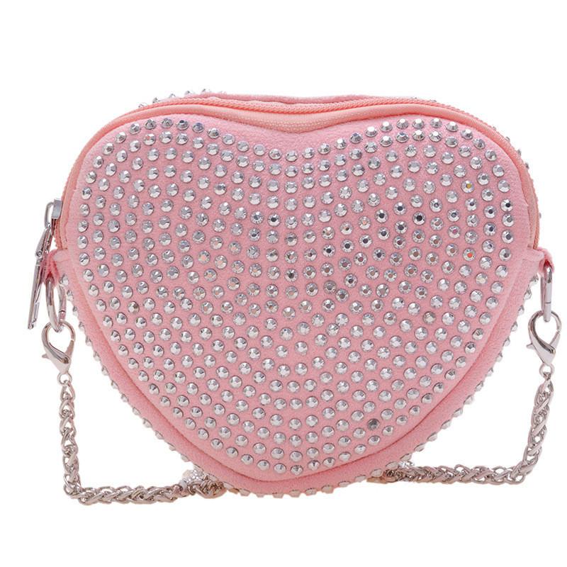 Fashionable Rhinestone Mini Shoulder Bag For Children Stylish Crossbody Purse With Breathable And Durable Materials