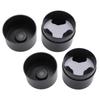 2PCS Nail Glue Storage Jar Portable Leakproof Vacuum Sealing Lash Extension Jar Black
