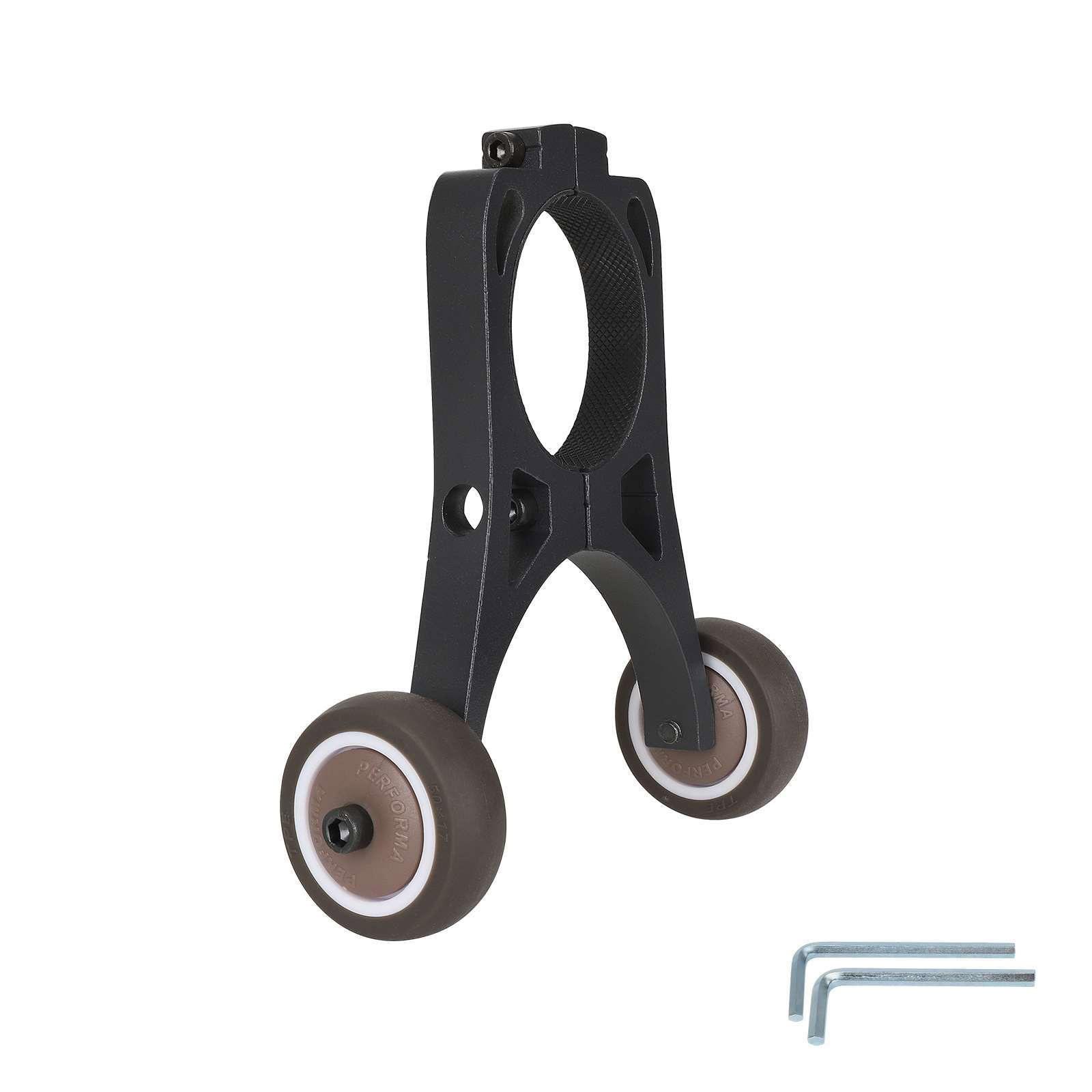 

Electric Scooter Auxiliaries Small Wheel Folding Bracket Wheel Scooter Handstand Storage Support Wheel Enduring