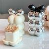 Creative Toothpick Box Fashion Cotton Swab Storage Box Tube Dental Floss Dispenser  Gadgets