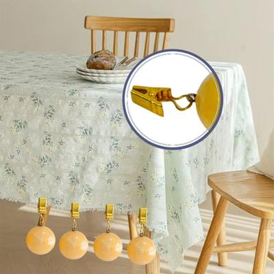 Set Of 4 Stone Tablecloth Weights Holder Handcrafts Marble Dinnerware Clip Perfect For Formal Gatherings Garden Party