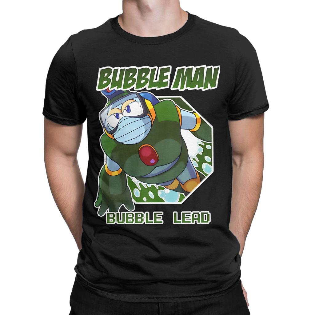 Megaman X Bubble Lead Bubble Man T Shirt Men Cotton Top Tee Aesthetic  Crewneck Short Sleeve