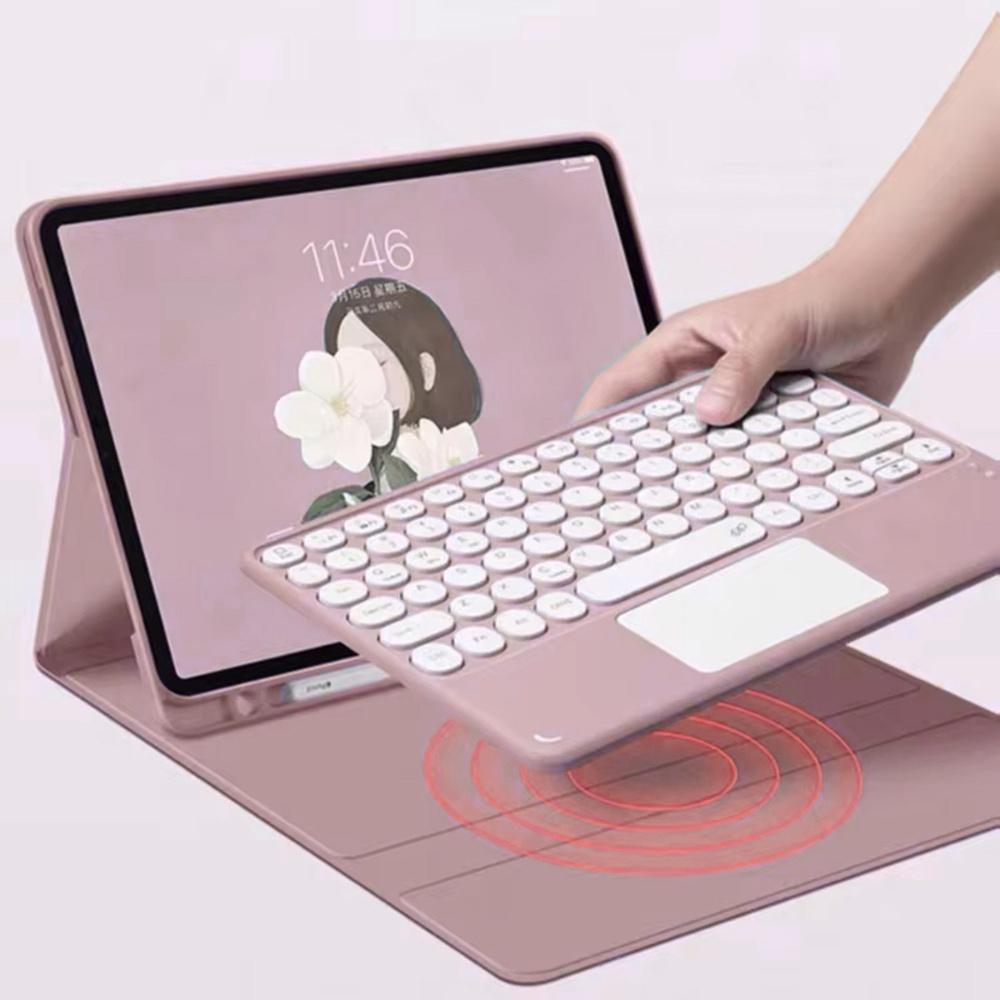 iPad Pro 13 Gen5 Bluetooth Keyboard Case with Touchpad (Pink)