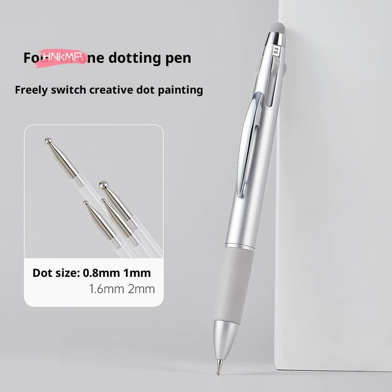 4 In 1 Ballpoint Pen Design Nail Dotting Pen Nail Art Manicure Kit With Tip Dot Paint For Creative Nail Design