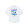 Li-Ning Steven Harrington Embroidered Cartoon Print Single-Breasted Short Sleeve Jacket Men Jacket White AFDSC23-2