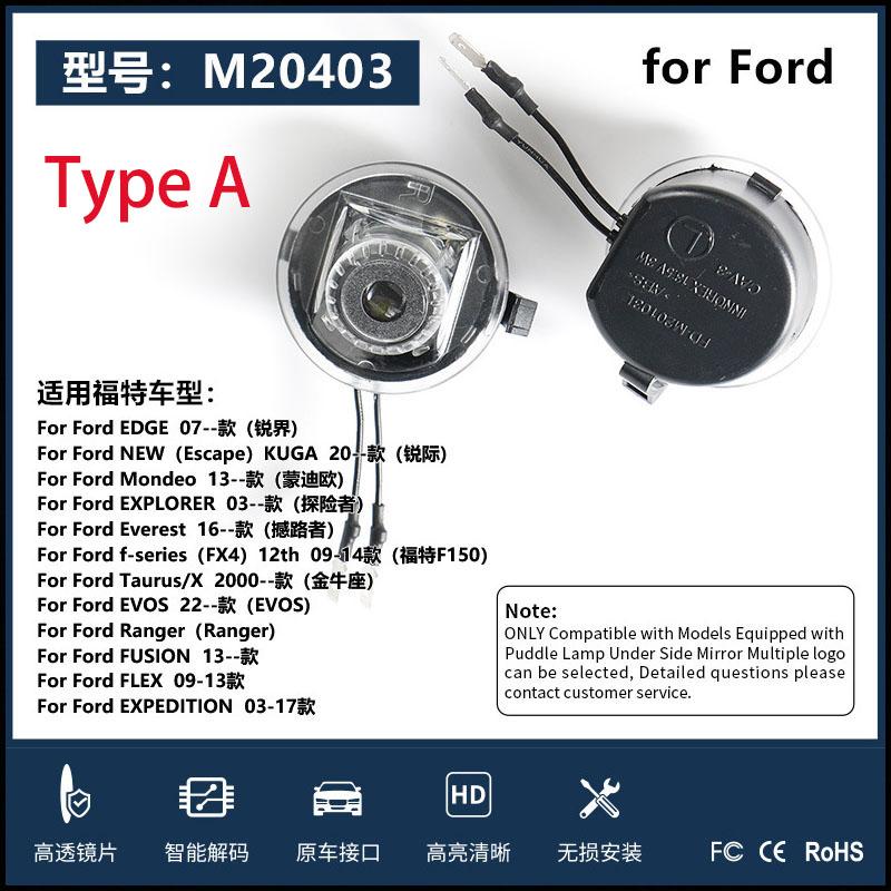 For Ford Focus MK4 Car Rearview Mirror19-23 Rear View Mirror Parallel Auxiliary Blind Spot Lens Reflector BSD