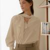 Mommet Ruje Tie Blouse Butter Beige