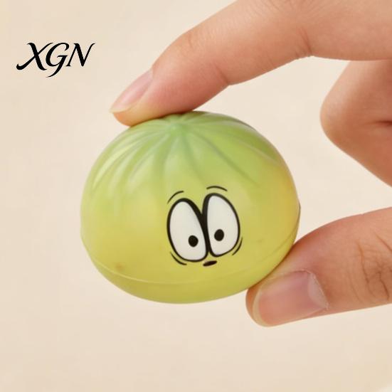 Slow Rebound Ball Steamed Bun Slow-Rising Squeeze Toy Soft PU Fidget for Stress Relief Gift Cute Food-Themed Decompression Gadget Kids Adults Shape