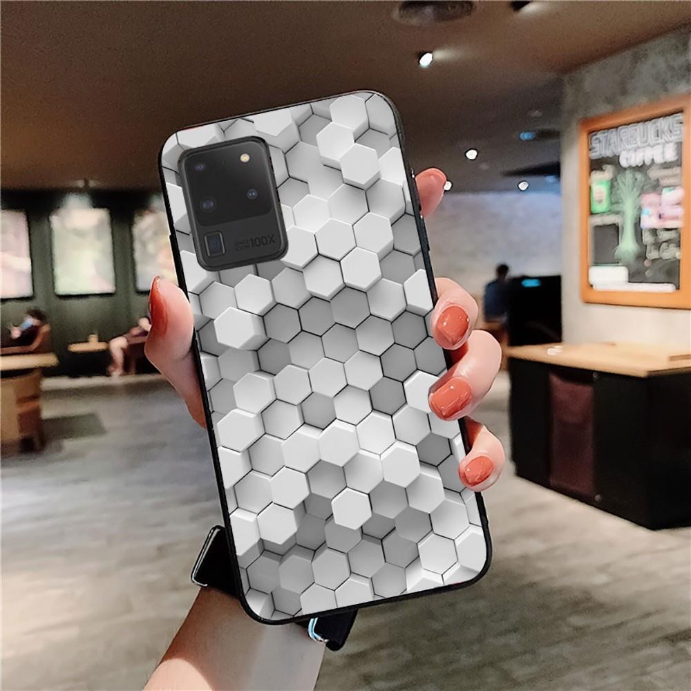 Luxury Geometry Cool Phone Case For Samsung S 9 10 20 21 22 23 30 23plus Lite Ultra FE S10lite Fundas