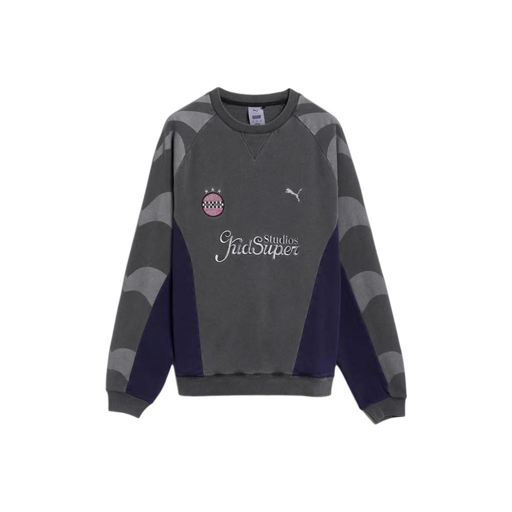Puma Kid Super FW25 Crew Logo Letter Round Neck Long Sleeve Sweatshirt Men Sweatshirt 632364-01